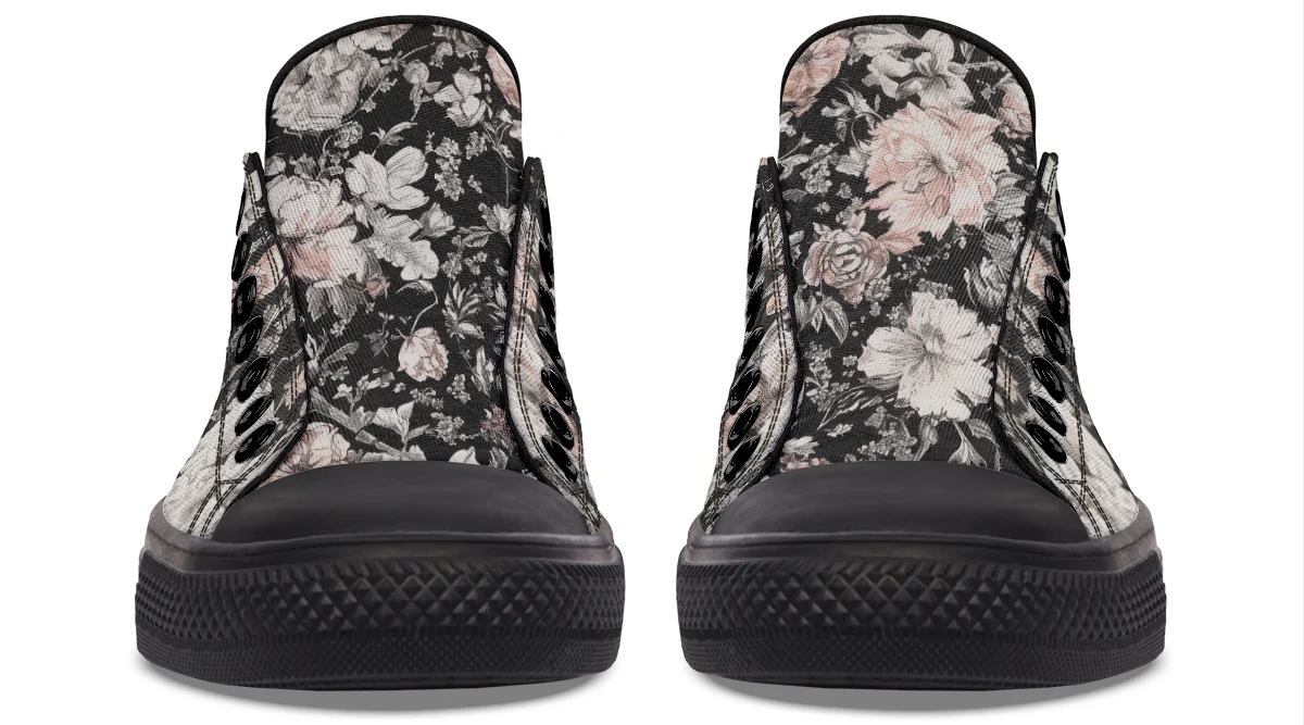 Vintage Peonies Low Tops - Image 7