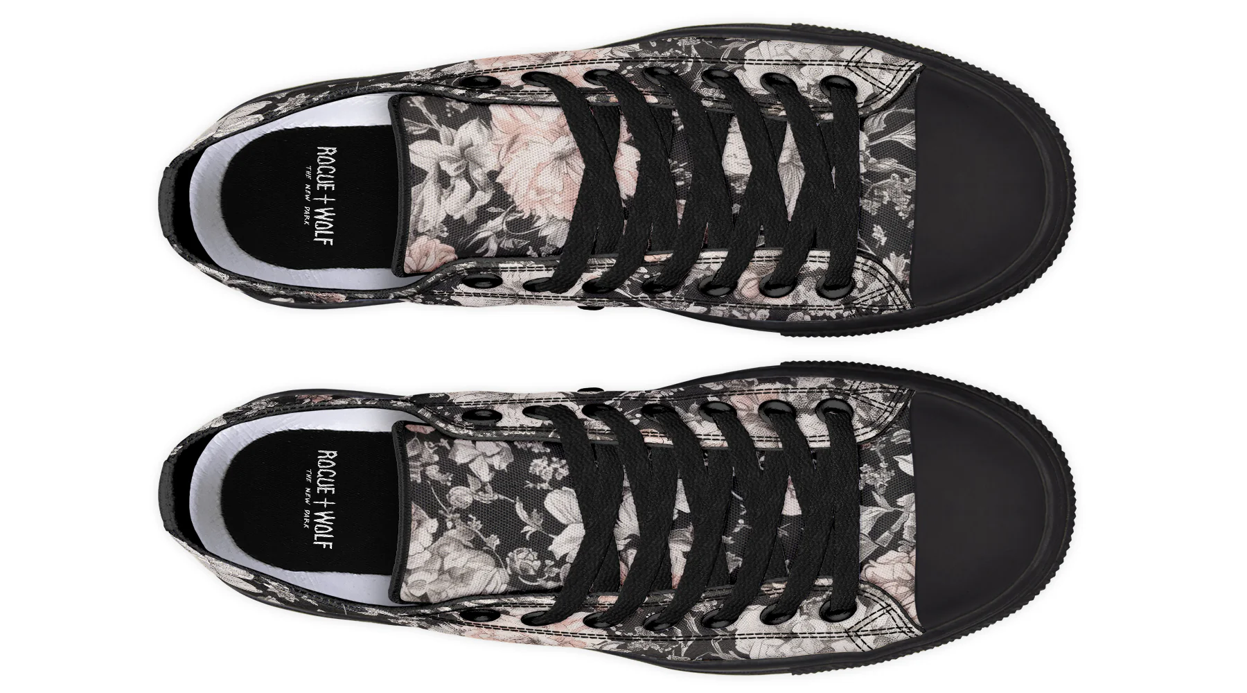 Vintage Peonies Low Tops - Image 9