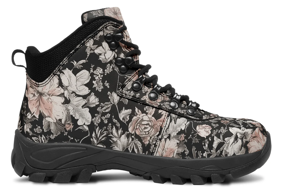 Vintage Peonies Outdoor Boots - Image 3