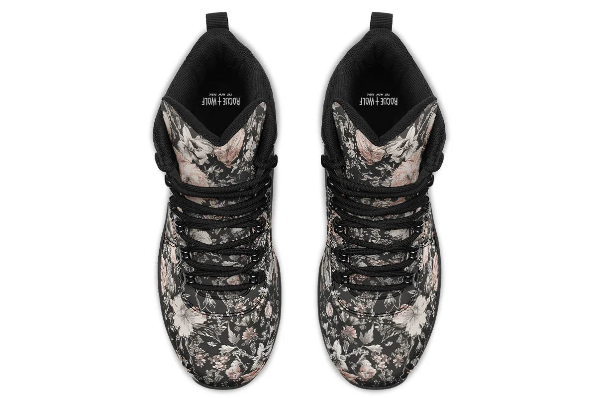 Vintage Peonies Outdoor Boots - Image 6