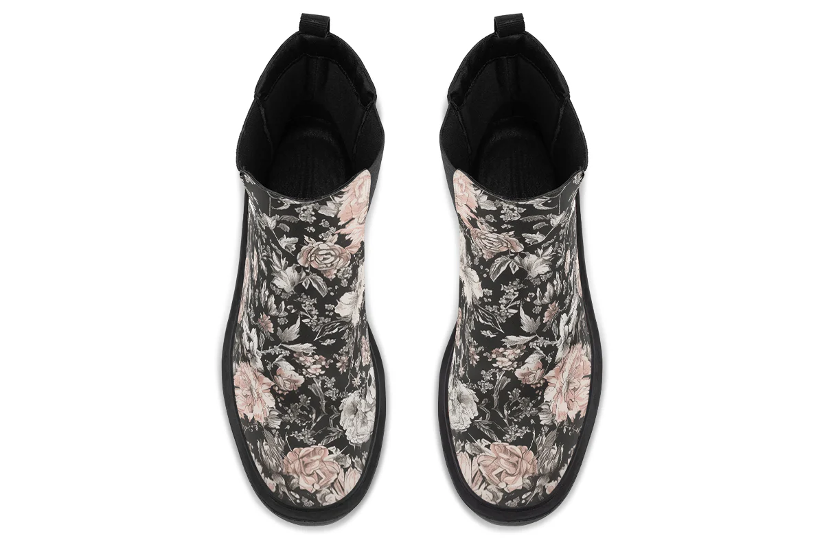 Vintage Peonies Platform Chelsea Boots - Image 8