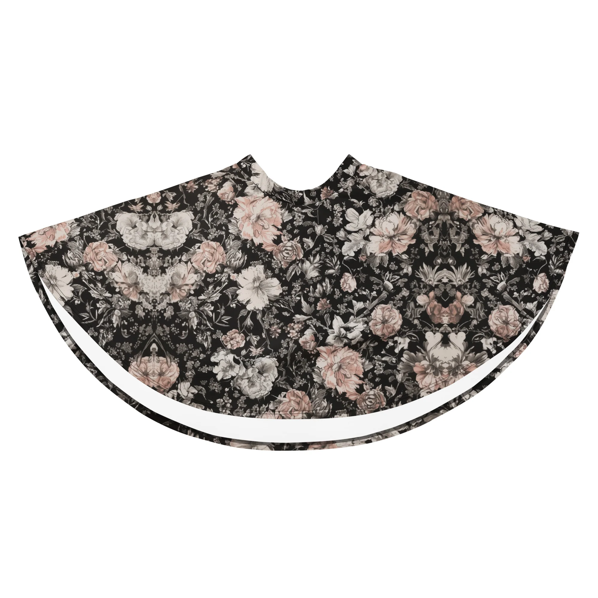 Vintage Peonies Skater Skirt - Image 6