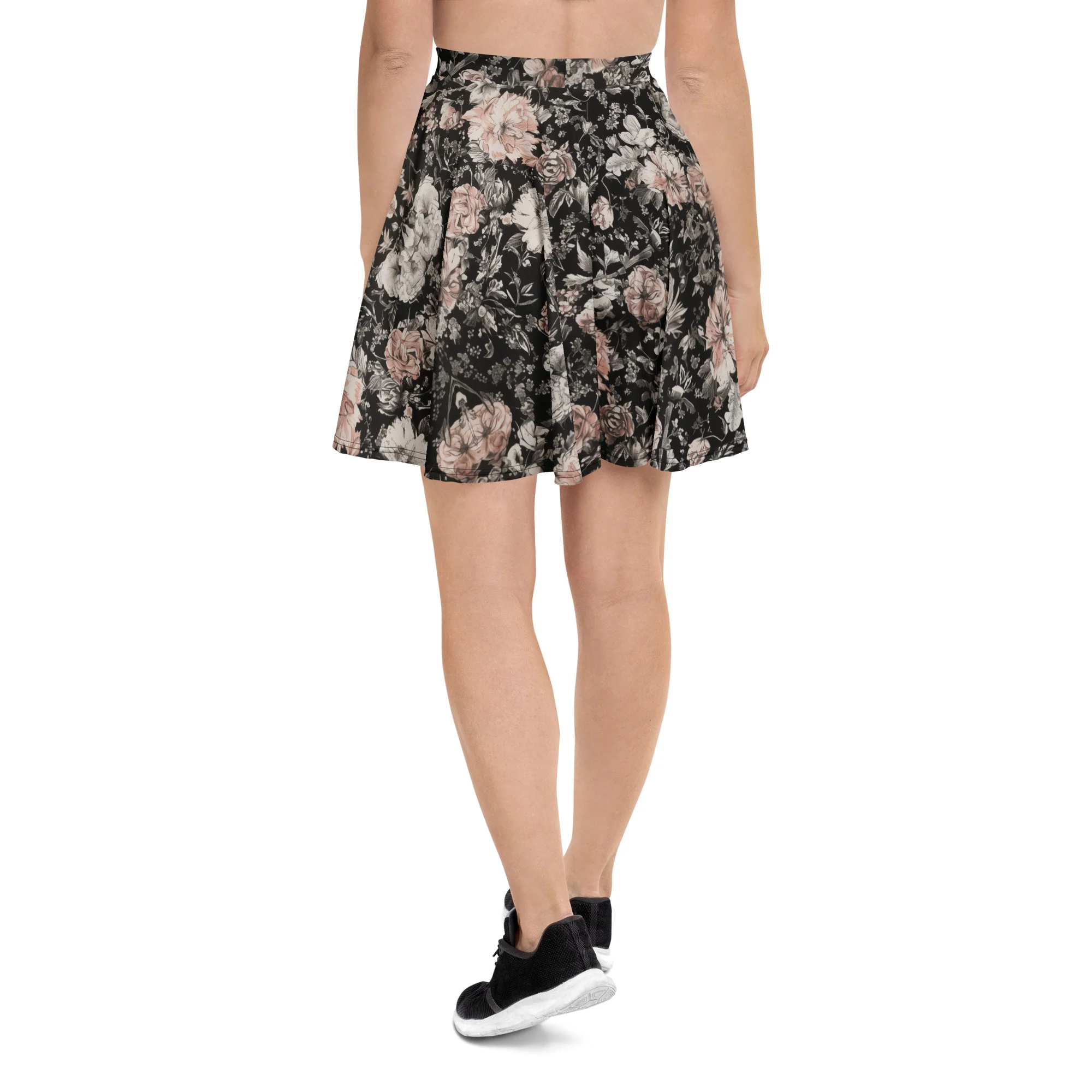 Vintage Peonies Skater Skirt - Image 7