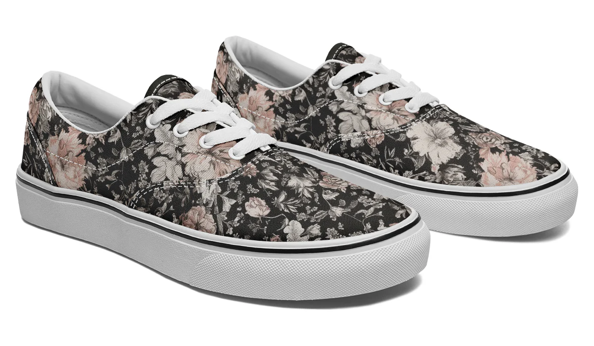 Vintage Peonies Street Sneakers - Image 12