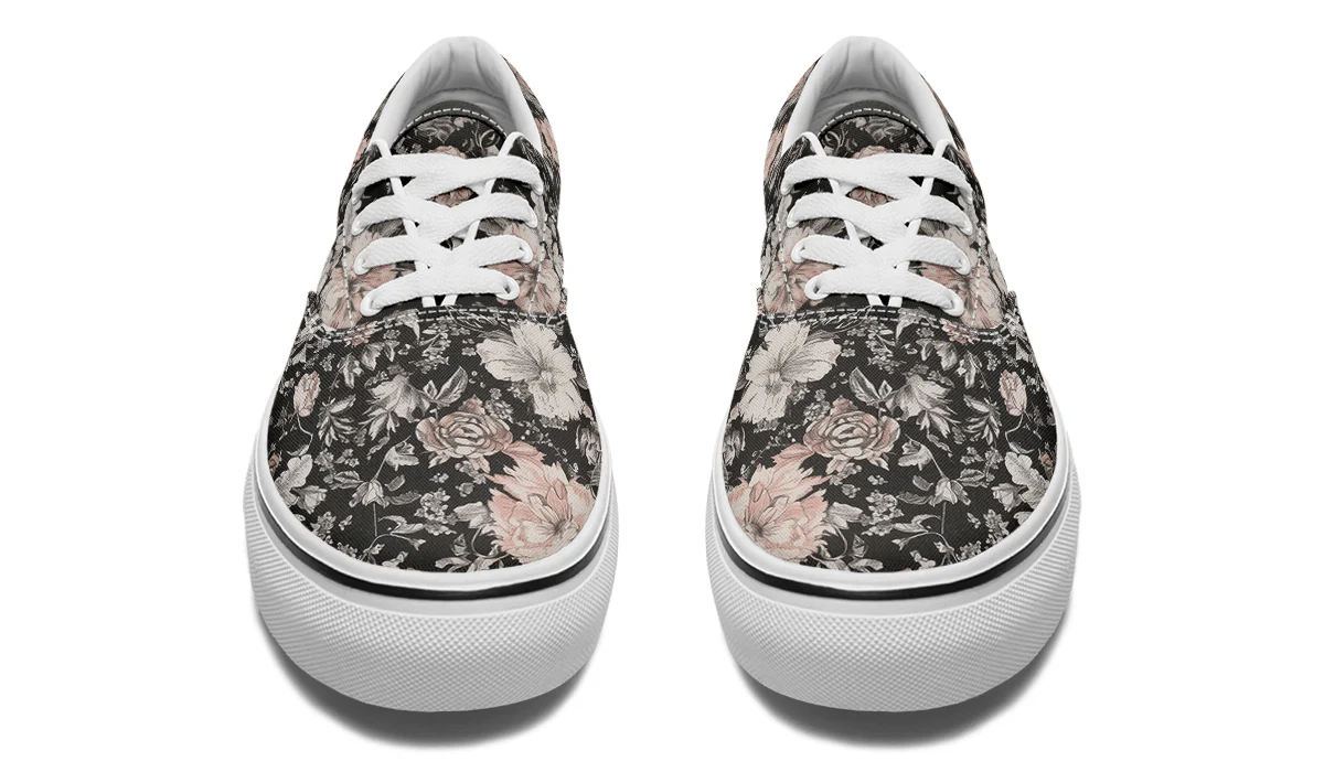 Vintage Peonies Street Sneakers - Image 13