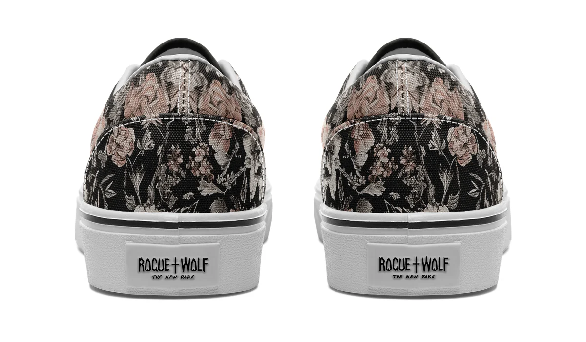 Vintage Peonies Street Sneakers - Image 14