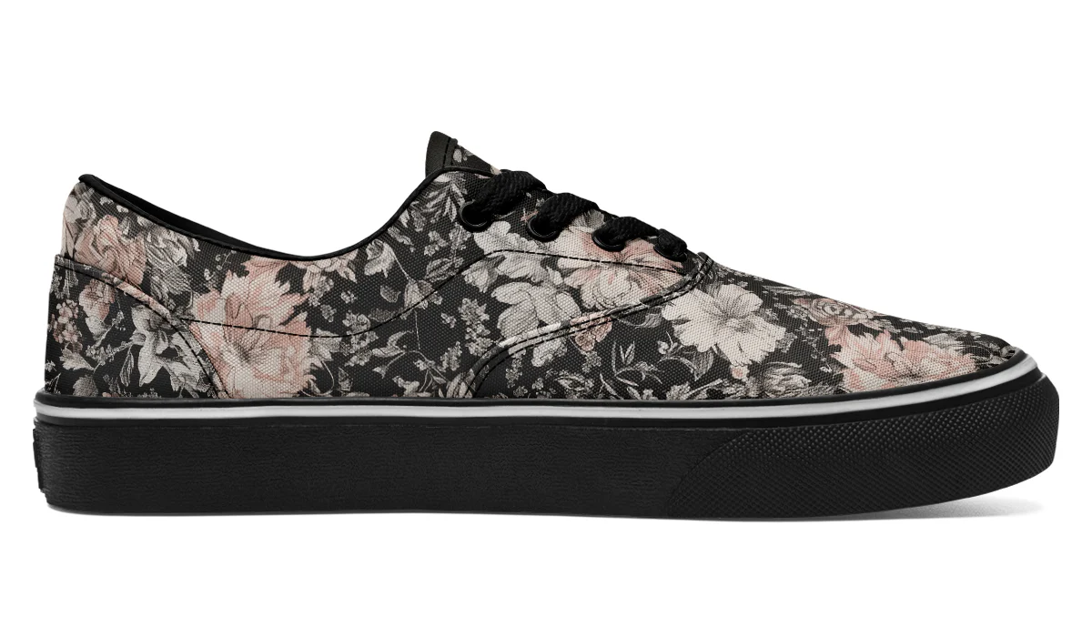 Vintage Peonies Street Sneakers - Image 3