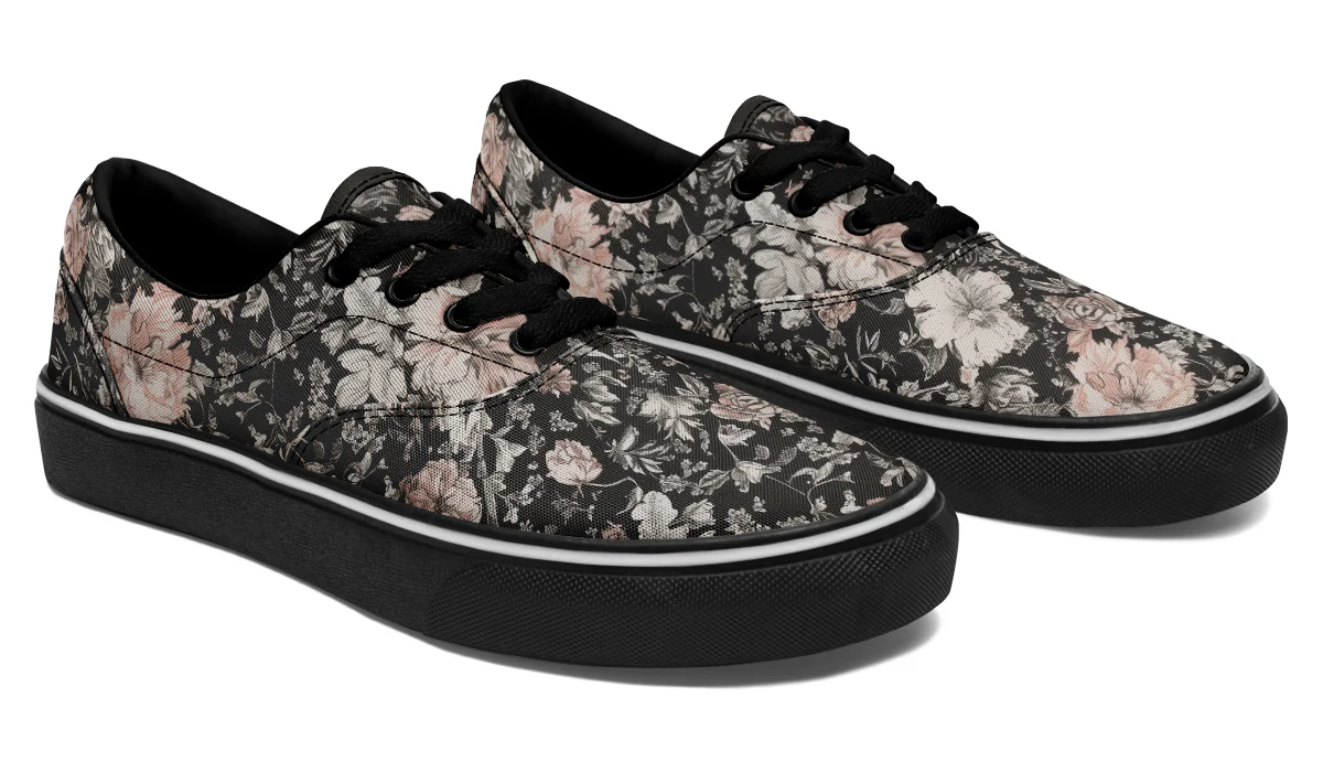 Vintage Peonies Street Sneakers - Image 5