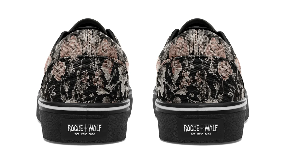 Vintage Peonies Street Sneakers - Image 7