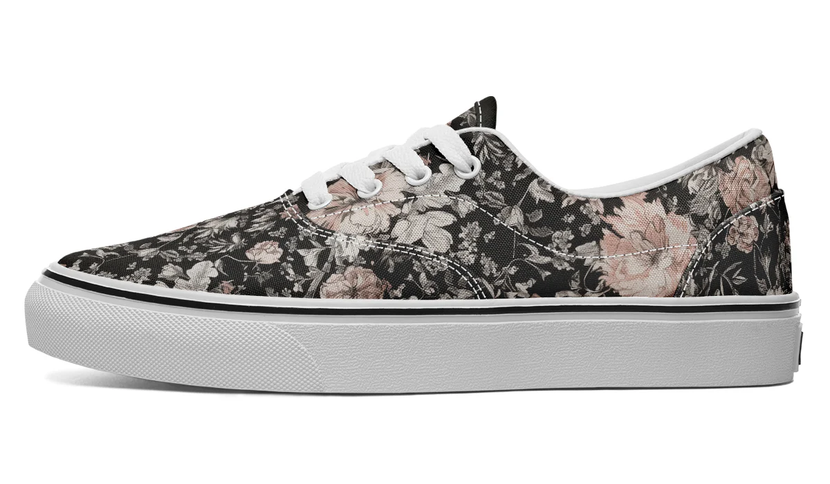 Vintage Peonies Street Sneakers - Image 8