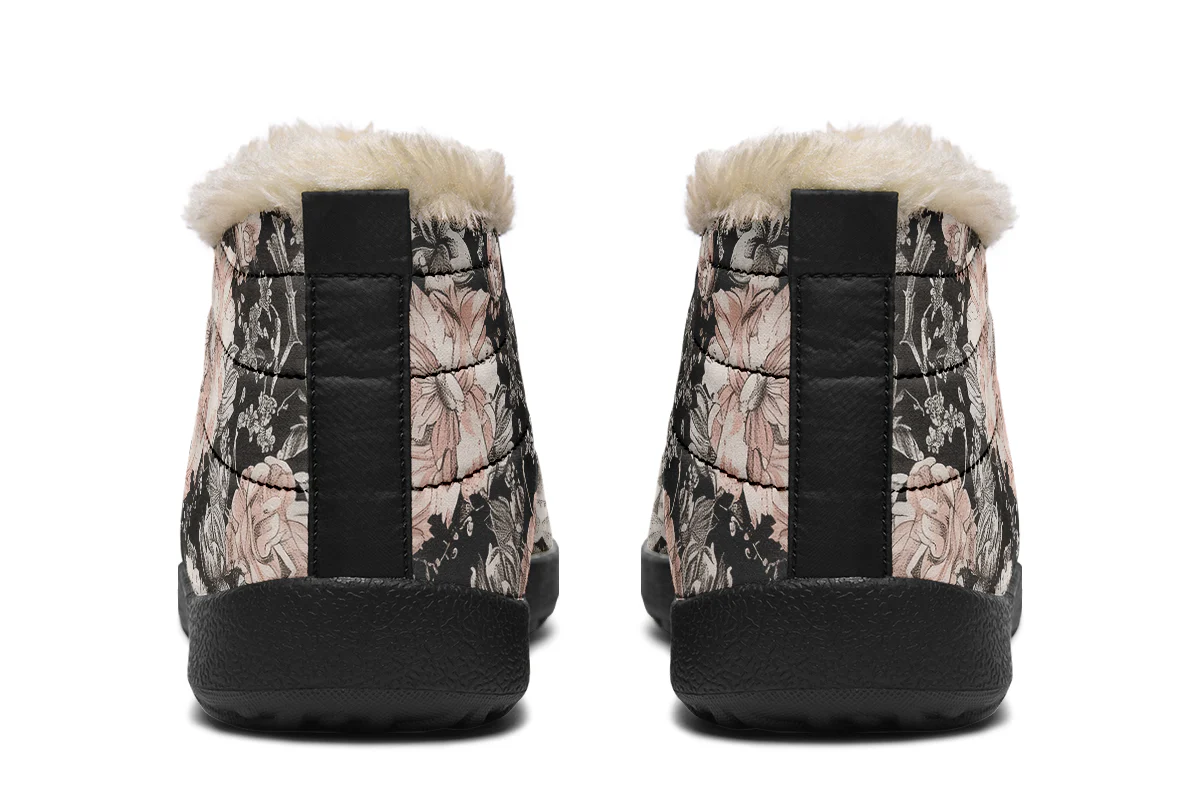 Vintage Peonies Winter Sneakers - Image 5