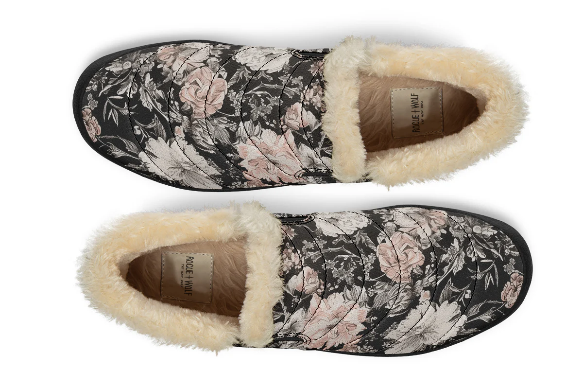 Vintage Peonies Winter Sneakers - Image 9