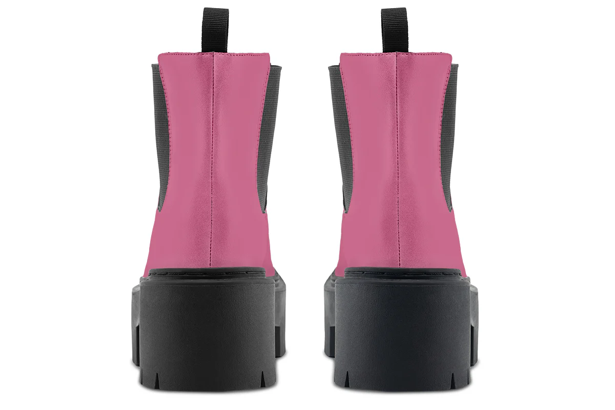 Vintage Rose Platform Chelsea Boots - Image 6