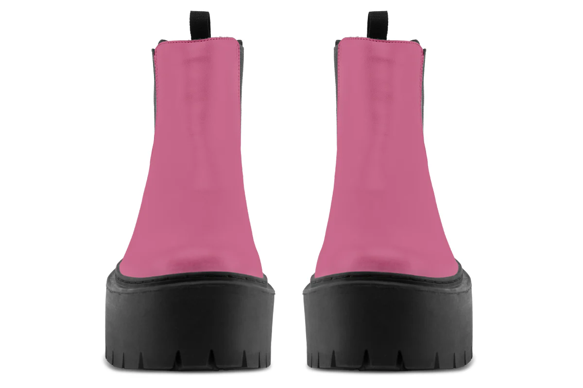 Vintage Rose Platform Chelsea Boots - Image 7