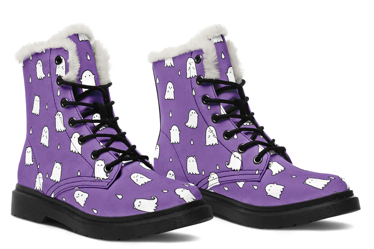 Violet Ghost Party Winter Boots - Image 6