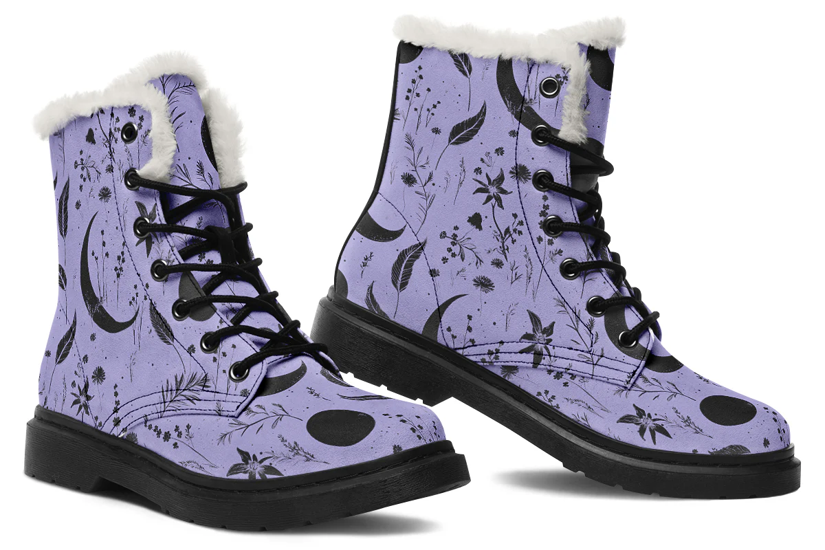 Violet Moonlit Botanica Winter Boots - Image 5