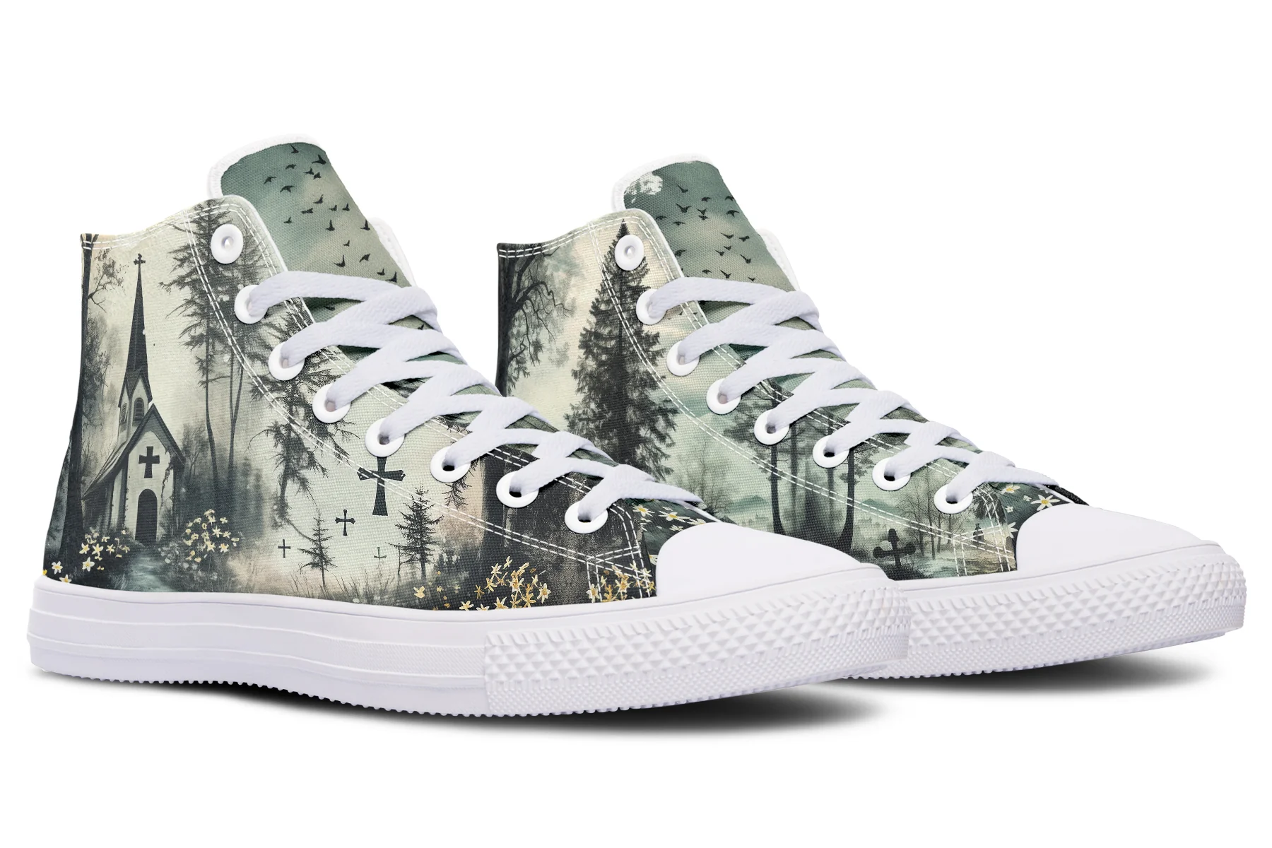 Whispers in the Fog High Tops - Image 12