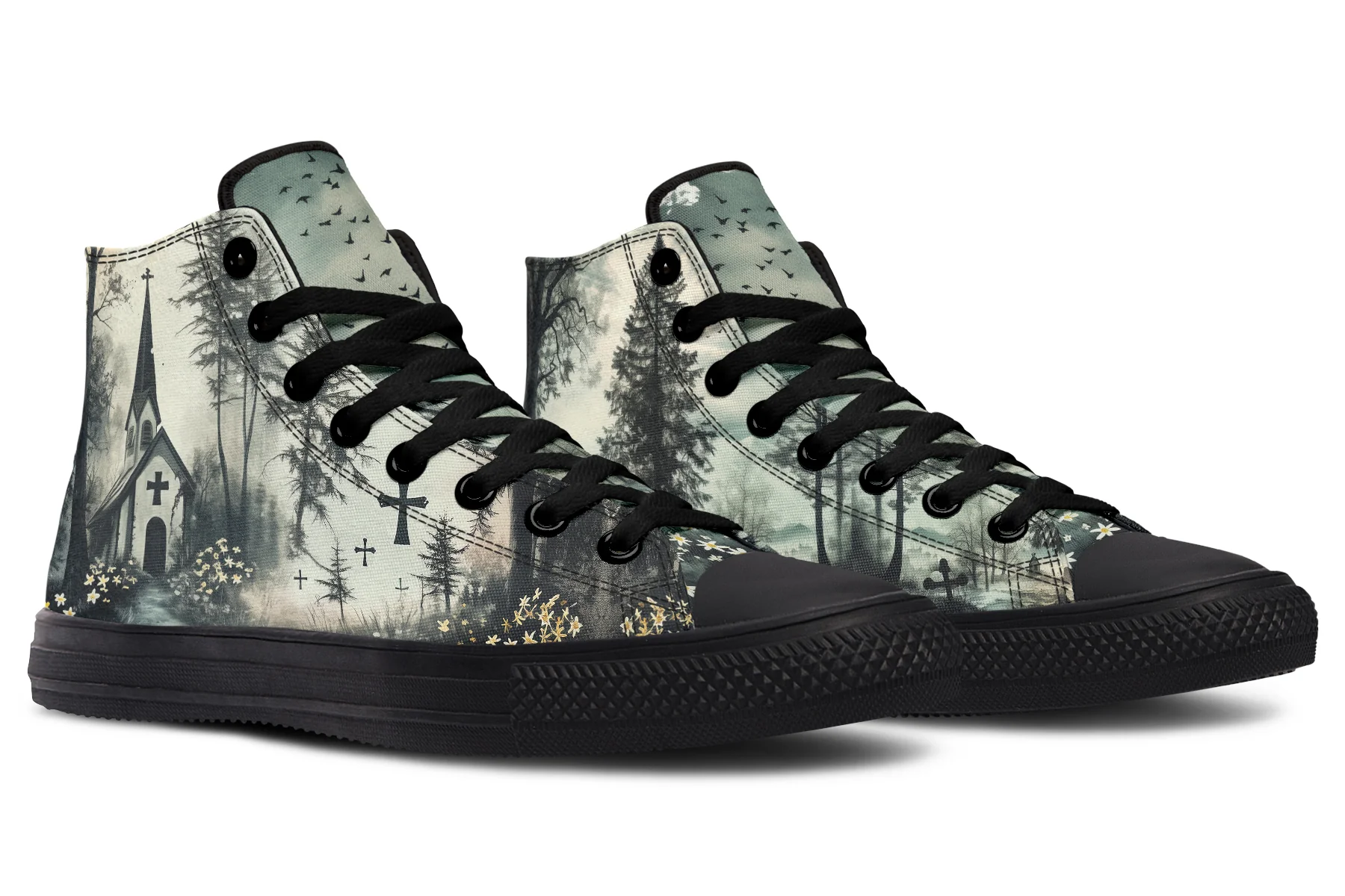 Whispers in the Fog High Tops - Image 4