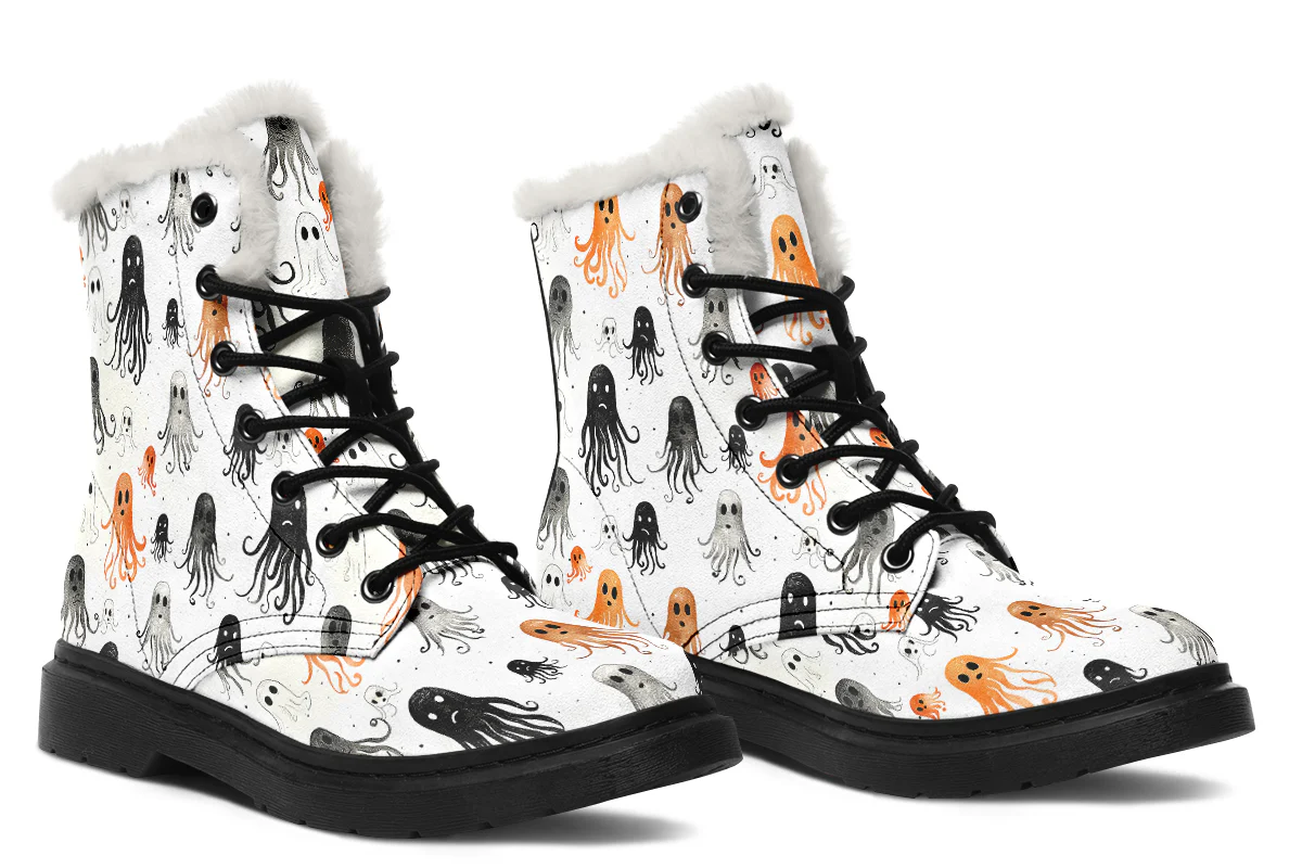 White Deep Haunting Winter Boots - Image 6