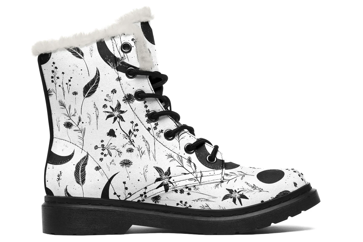 White Moonlit Botanica Winter Boots - Image 2