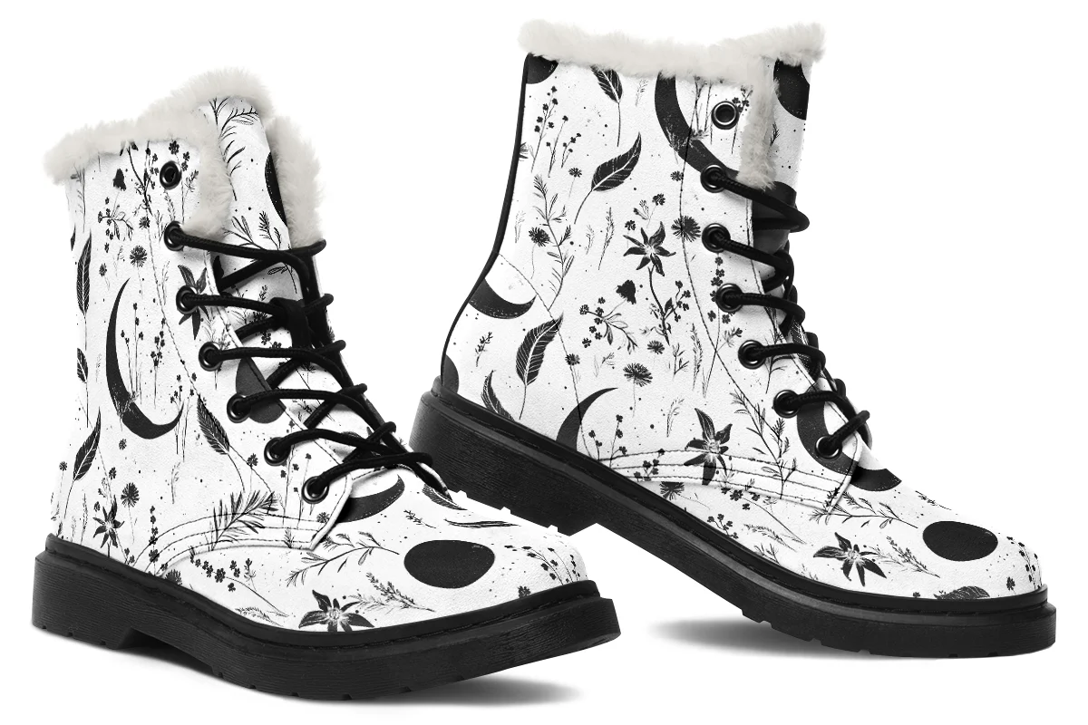 White Moonlit Botanica Winter Boots - Image 5