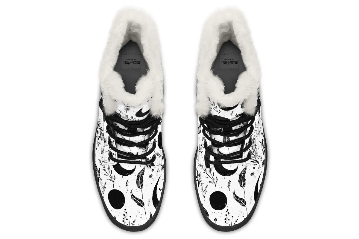 White Moonlit Botanica Winter Boots - Image 7