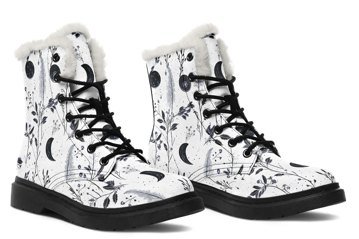 White Twilight Garden Winter Boots - Image 6