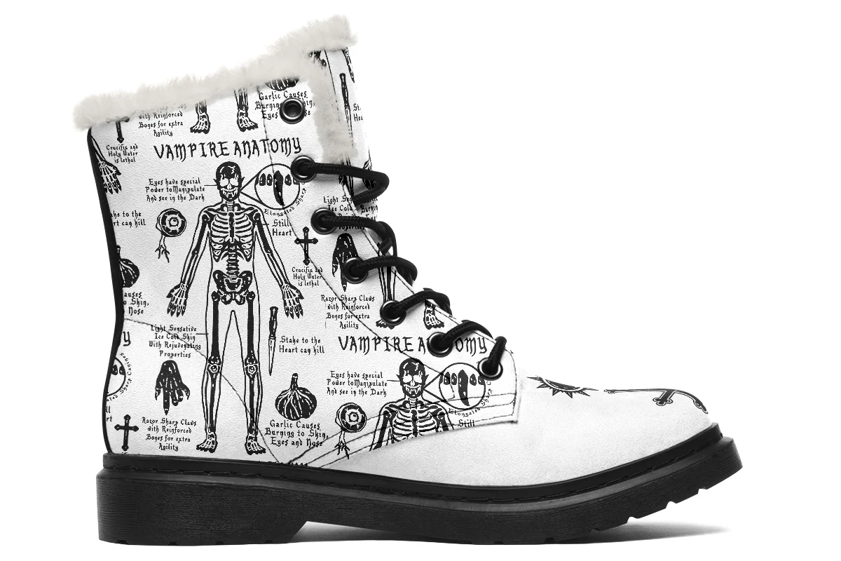White Vampire Study Winter Boots - Image 2