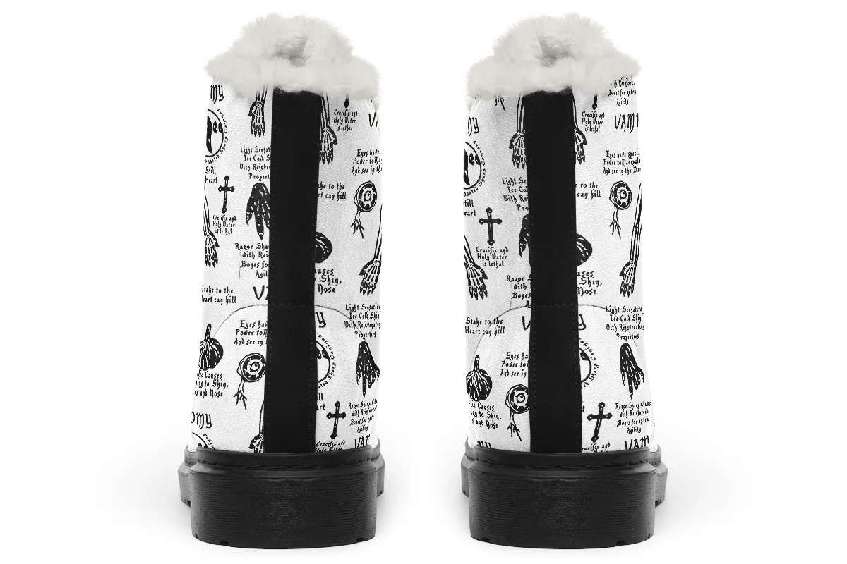 White Vampire Study Winter Boots - Image 4