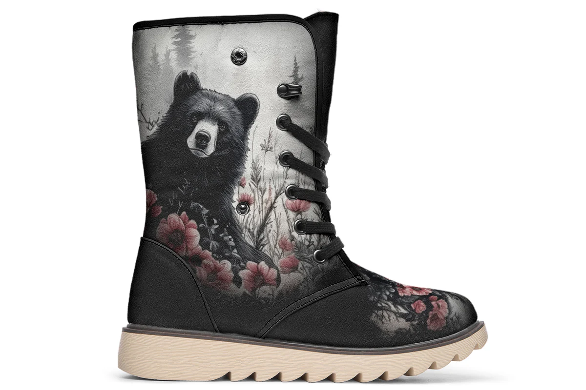 Wildflower Bear Fold Over Winter Boots - Image 2