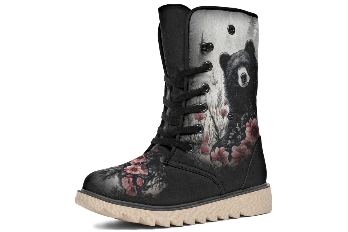 Wildflower Bear Fold Over Winter Boots - Image 3