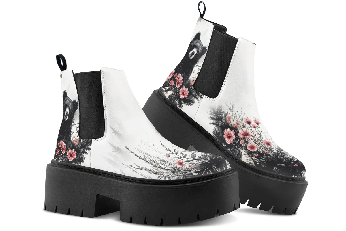 Wildflower Bear Platform Chelsea Boots - Image 4