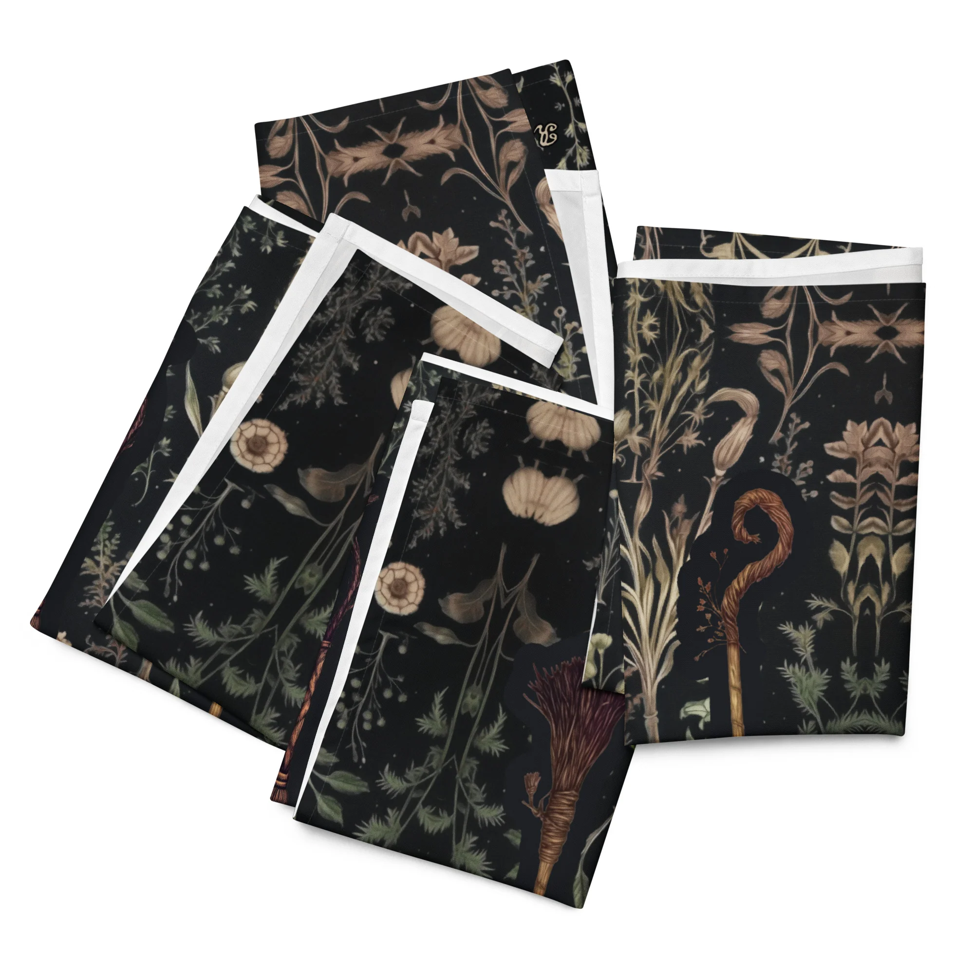 Witches' Broomsticks Cloth Napkin Set - Image 9