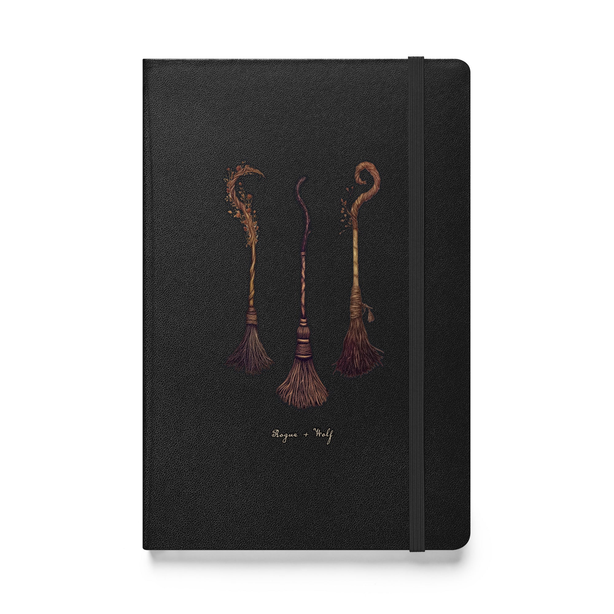 Witches' Broomsticks Hardcover Notebook