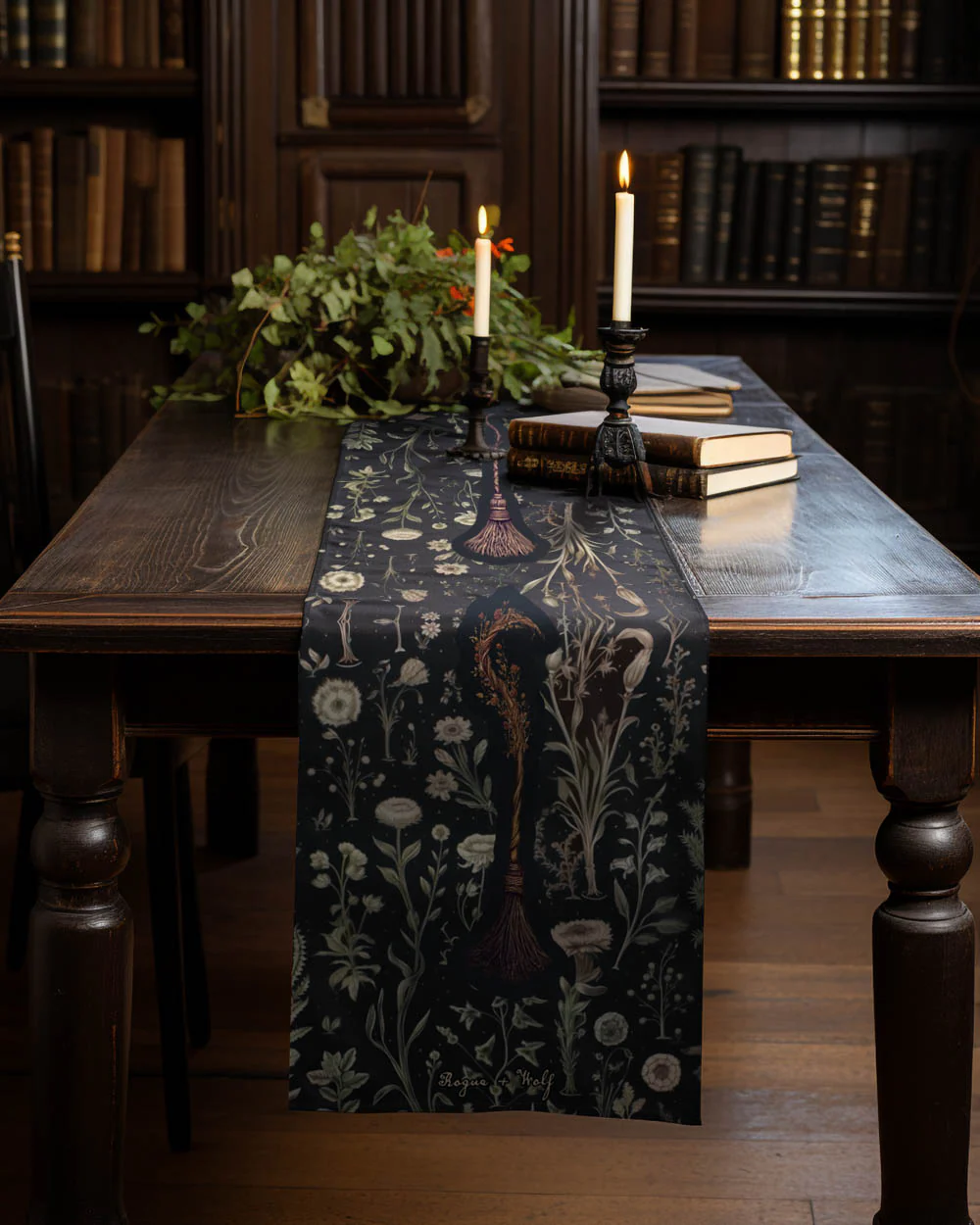 Witches' Broomsticks Table Runner