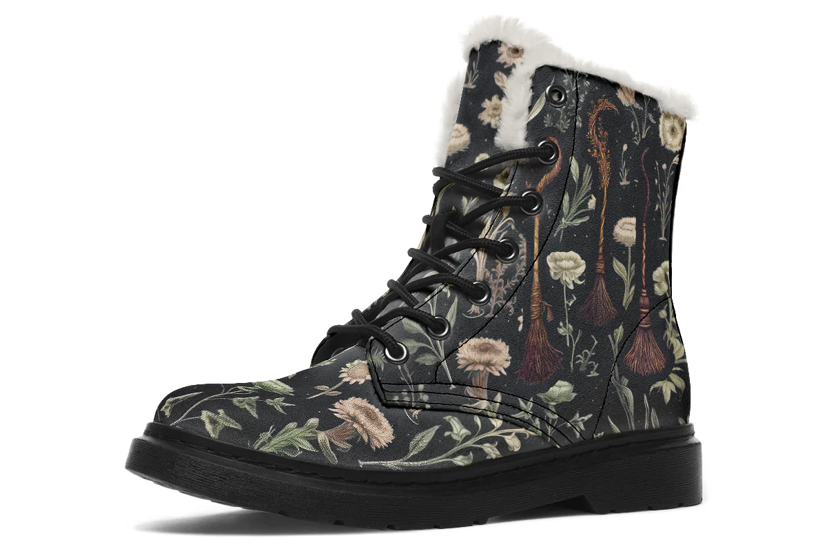 Witches' Broomsticks Winter Boots
