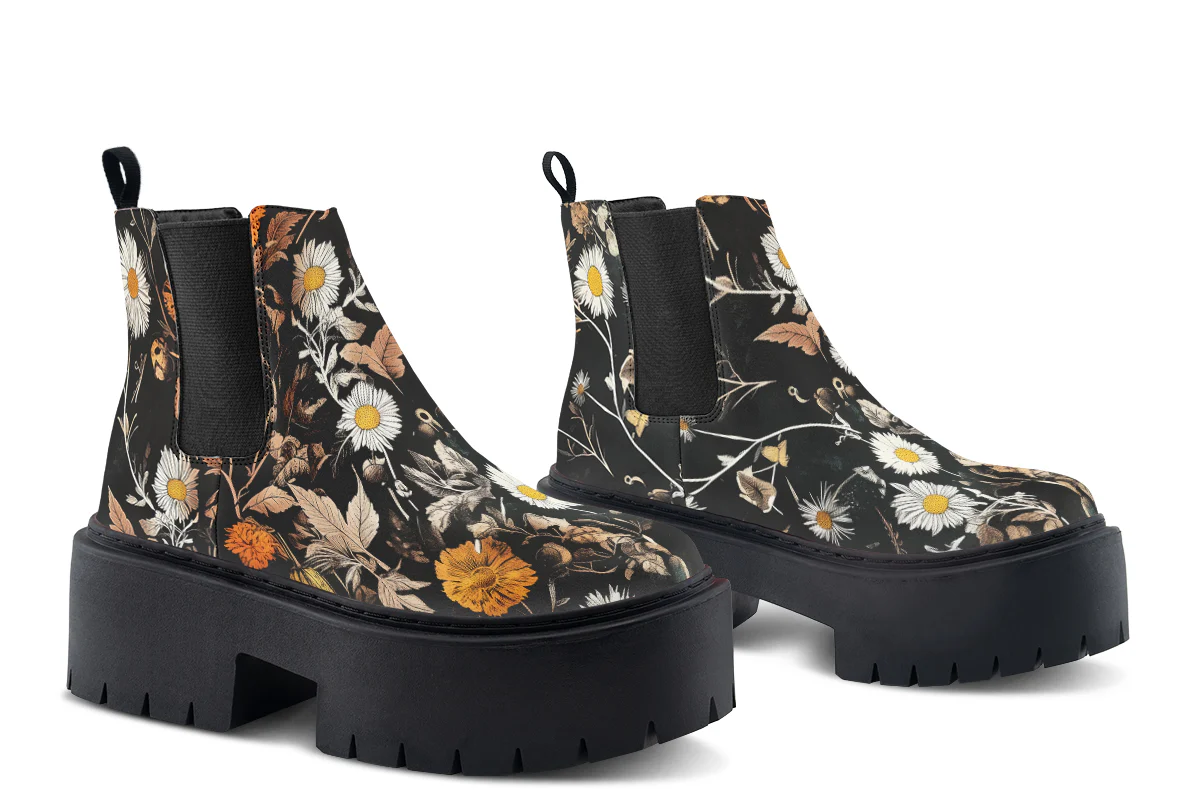 Withering Garden Platform Chelsea Boots - Image 5