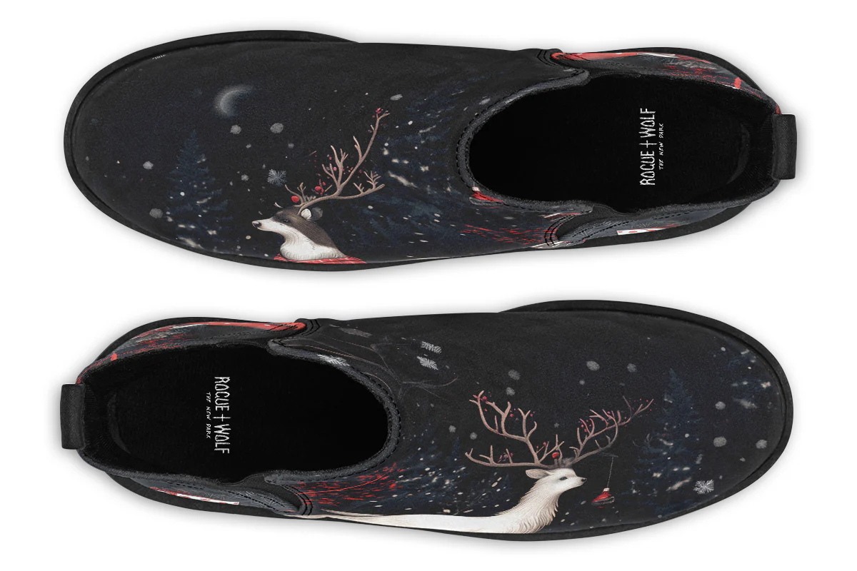 Yule Antlers Chelsea Boots - Image 6