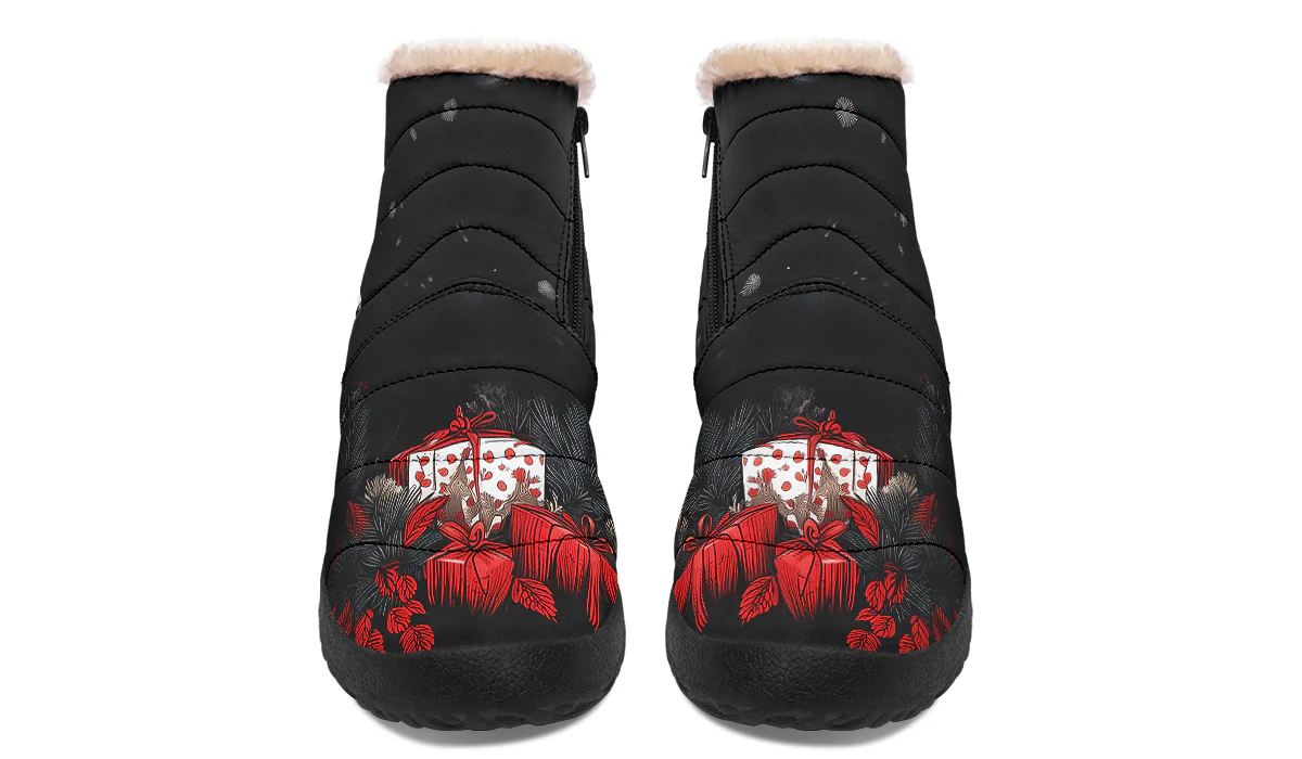 Yule Antlers Comfy Winter Boots - Image 4