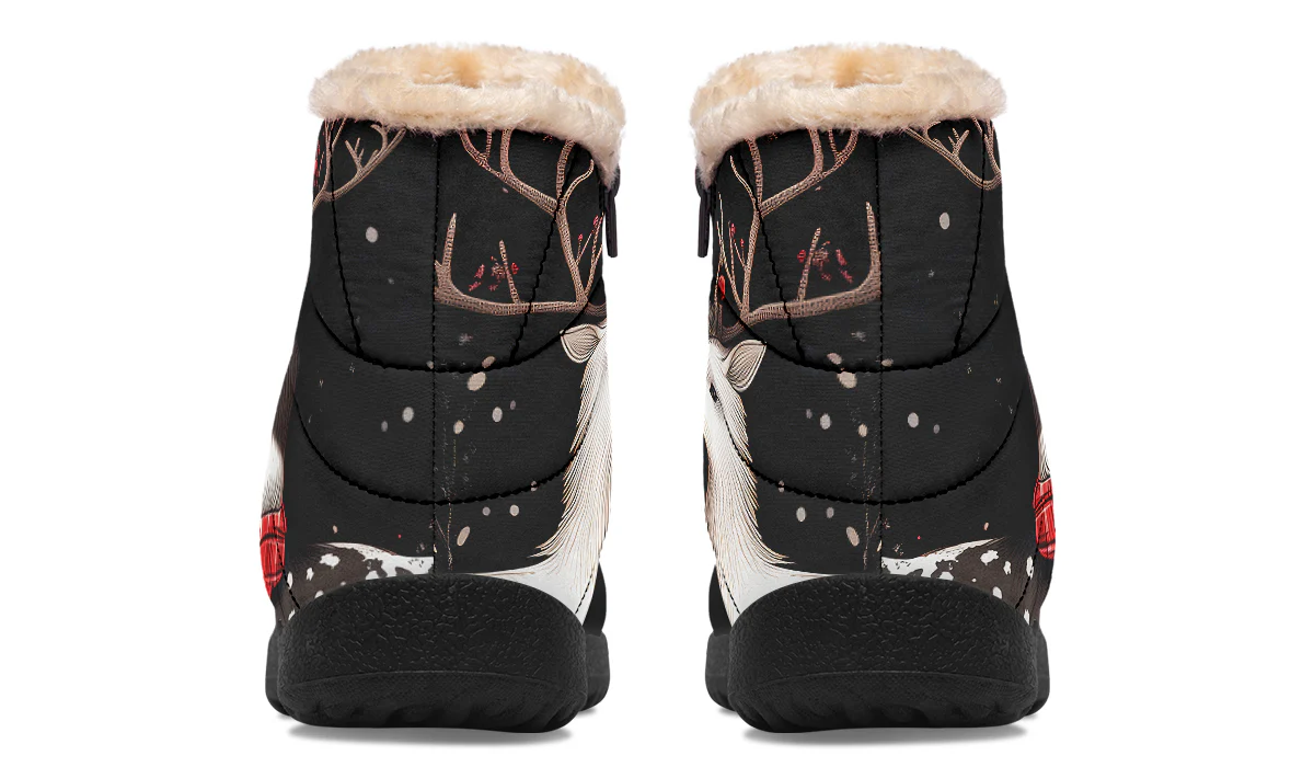 Yule Antlers Comfy Winter Boots - Image 5