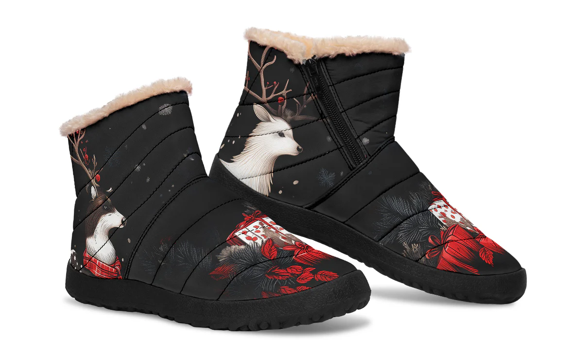 Yule Antlers Comfy Winter Boots - Image 9