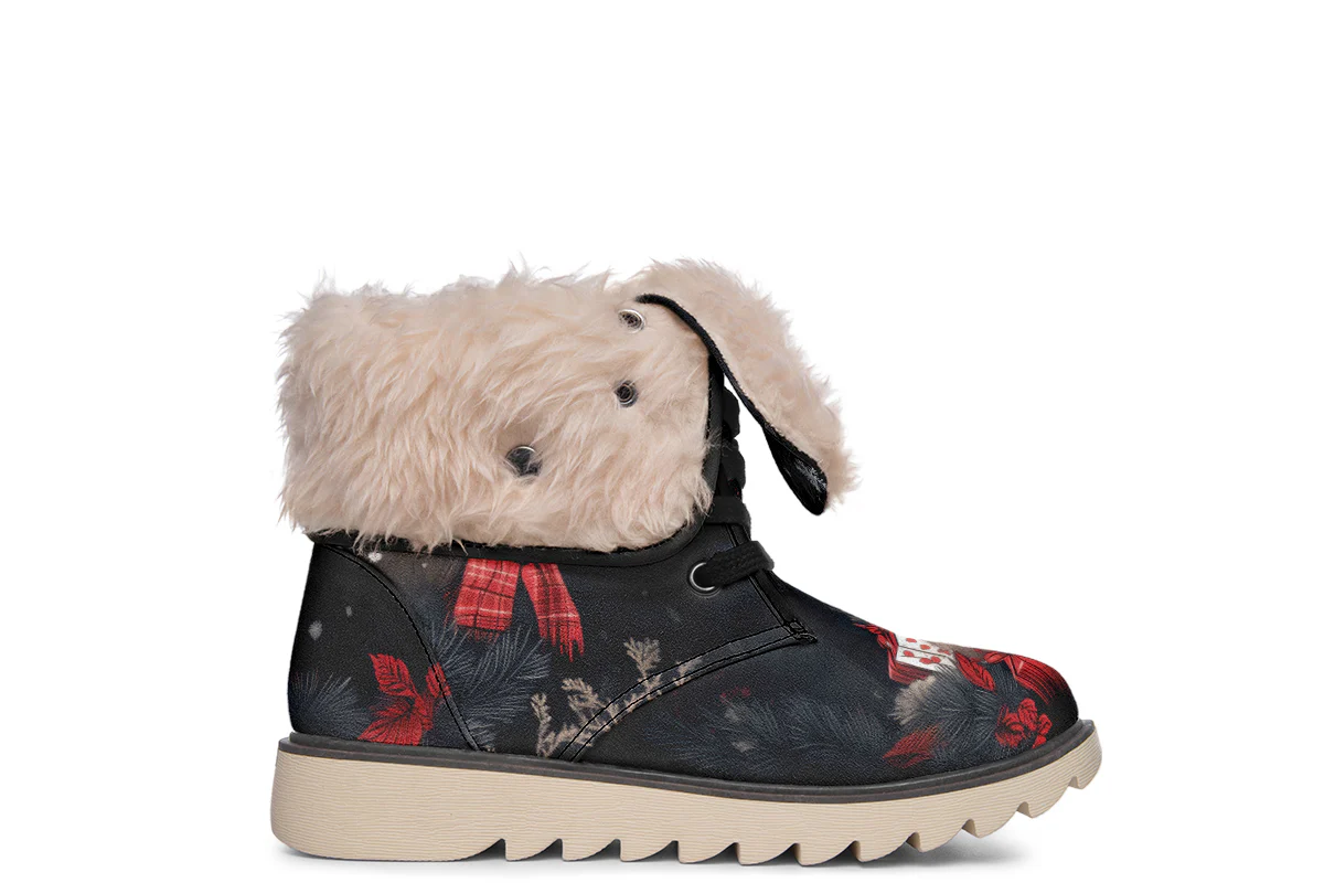 Yule Antlers Fold Over Winter Boots - Image 10